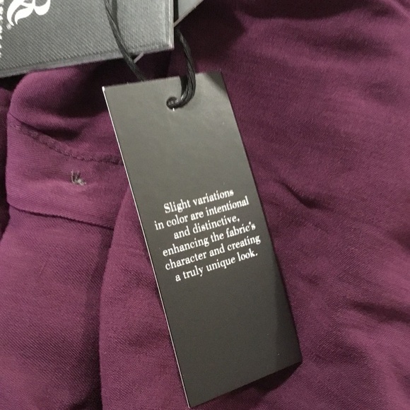 ROCK&REPUBLIC NWT purple twill top button down 0X - Picture 3 of 9